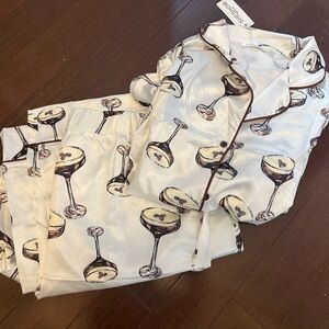 Stylish Champagne Print Pajama Set